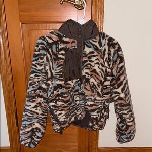 FP Movement by Free People Zebra Print Puffer Jacket